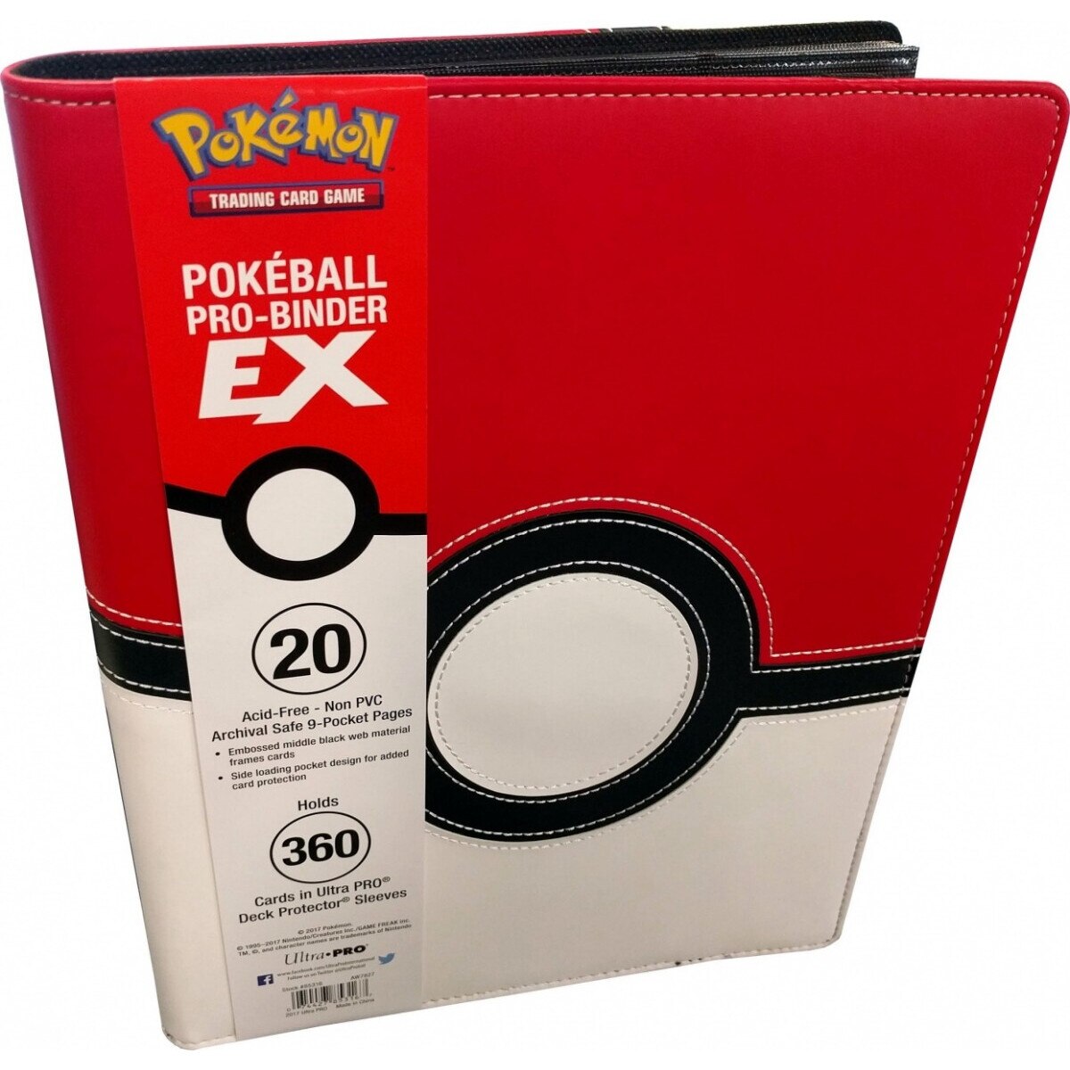 Album pentru carduri Pokemon TCG, Ultra Pro 9-Pocket Binder, Poke