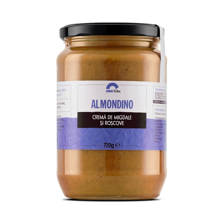 Crema de migdale si roscove, Almondino, 720g