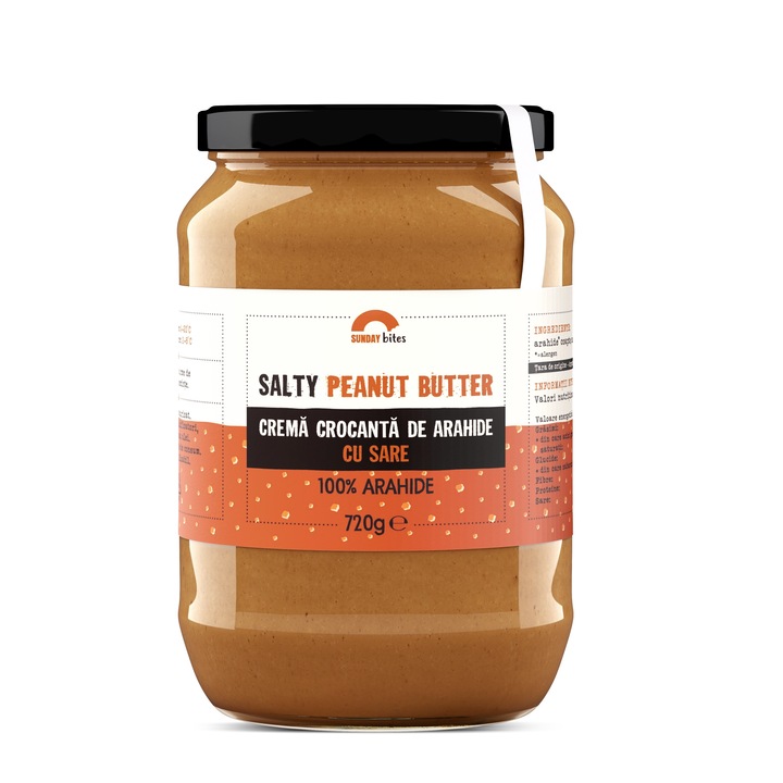 Crema crocanta de arahide cu sare, Sunday bites, 720g