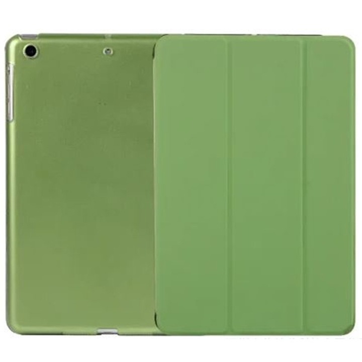 Husa protectie pentru iPad 5/6, 9.7 inch, Model Carte, Verde