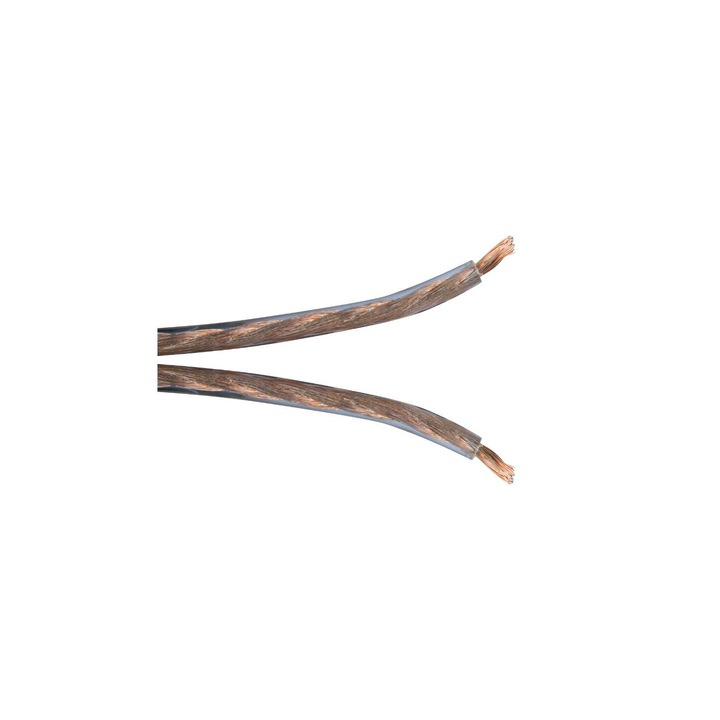 Rola 10 metri cablu difuzor 2x2, 5 mmp, transparent