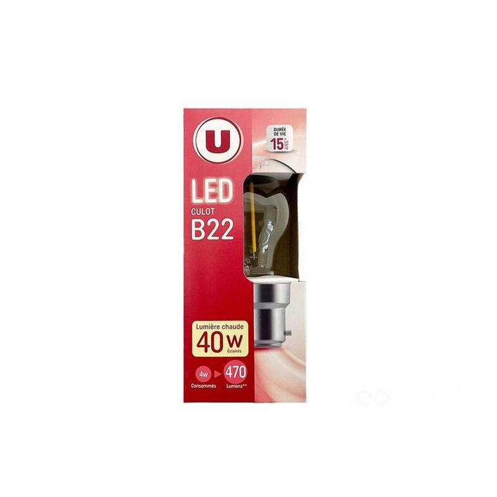 Класическа енергийна LED крушка, 4W, 2700K, 45x77mm