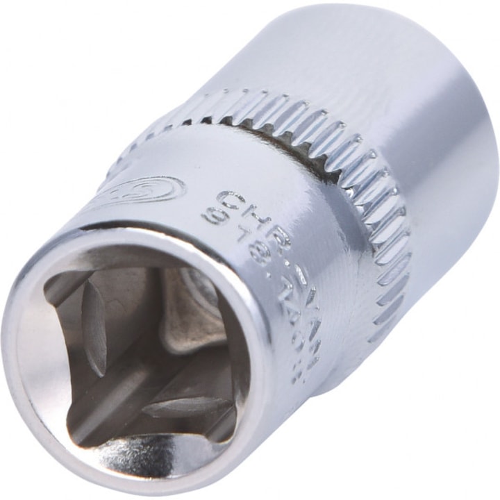 Cap cheie tubulara KS TOOLS, antrenor patrat 1/4 inch, deschidere 8 mm, lungime 25 mm, otel crom vanadiu