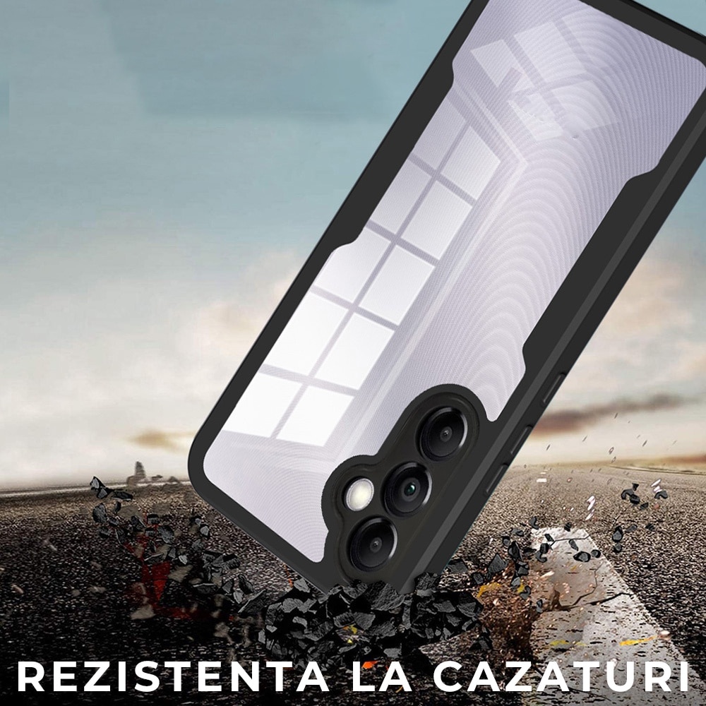 Husa pentru Samsung Galaxy A14 4G/A14 5G DaDen® ColorVerse 360, Antisoc, Protectie completa spate-ecran, Mov