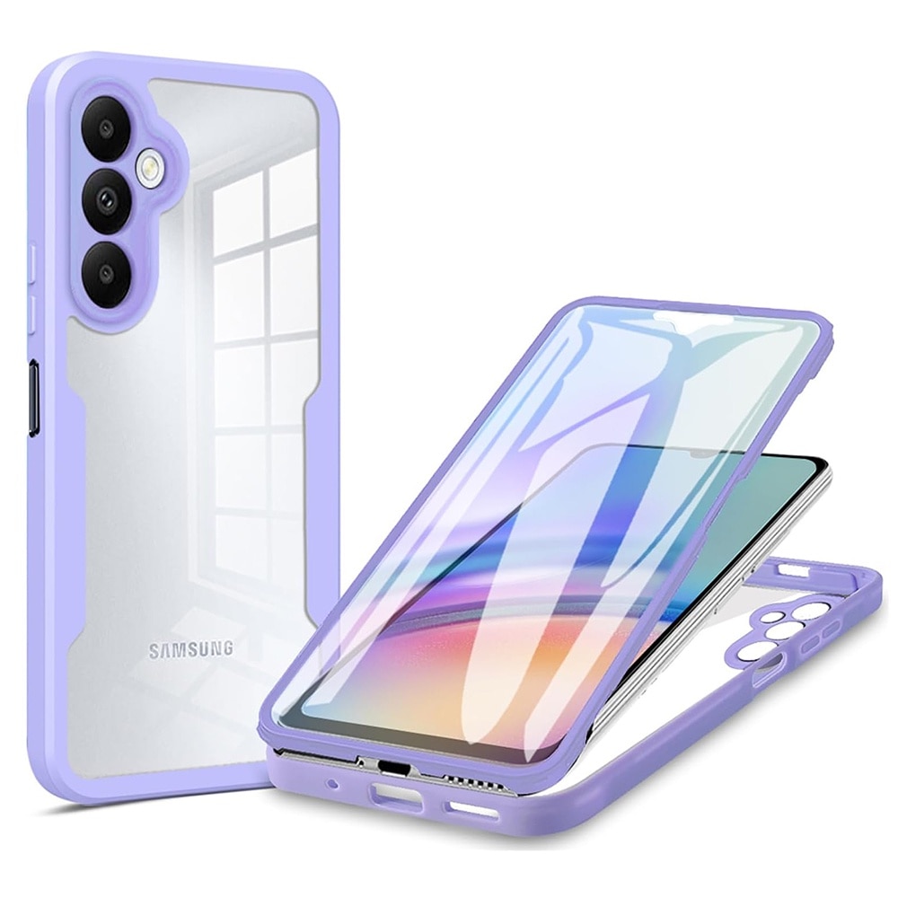 Husa pentru Samsung Galaxy A14 4G/A14 5G DaDen® ColorVerse 360, Antisoc, Protectie completa spate-ecran, Mov