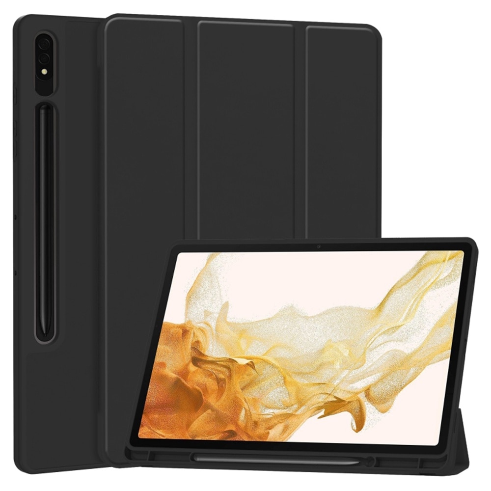 Husa pentru tableta Samsung Galaxy Tab S8 - Techsuit Flex Trifold - Neagra