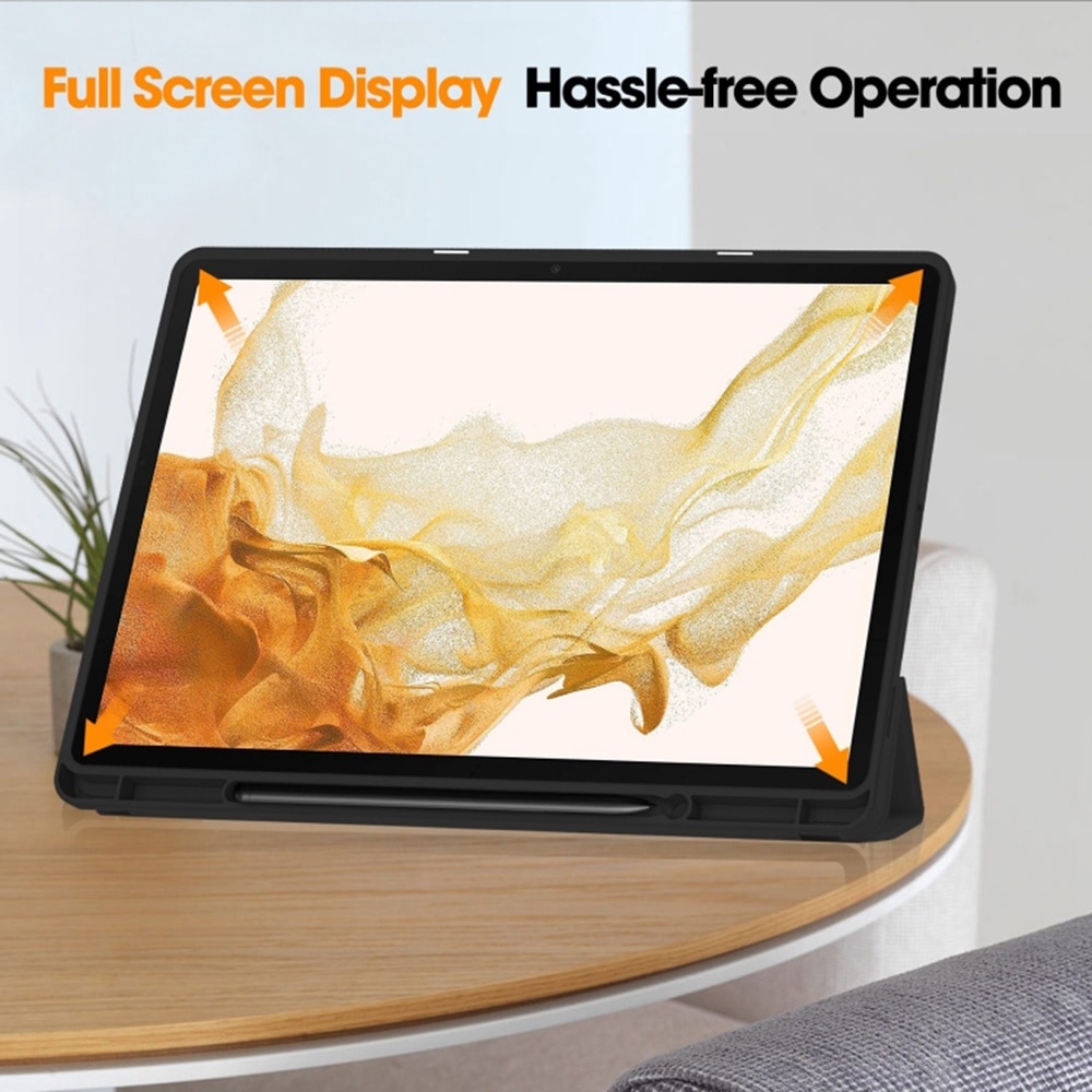 Husa pentru tableta Samsung Galaxy Tab S8 - Techsuit Flex Trifold - Neagra