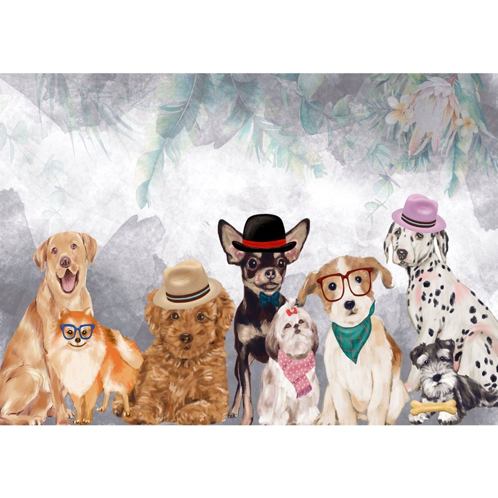 Fototapet Copii, autoadeziv, Catei Desenati, multicolor, 120x200 cm CO263