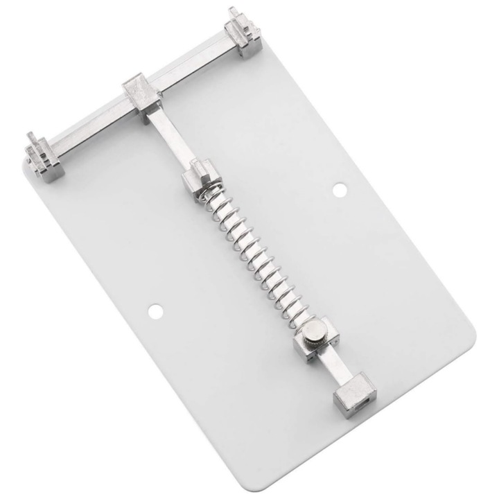 Dispozitiv de fixat montaje electronice, PCB Holder, enkourakoko®, Alb