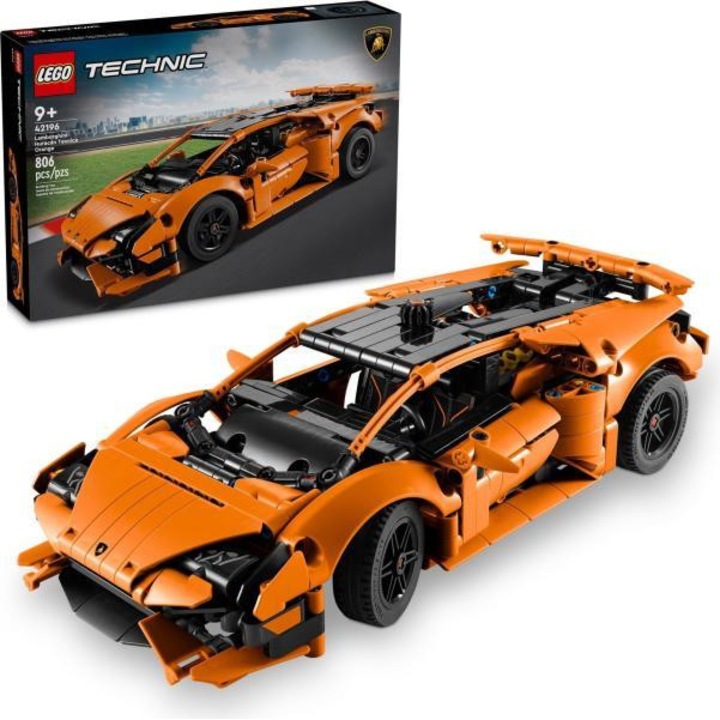 LEGO Technic - Lamborghini Huracan Tecnica Orange, 42196, 806 piese