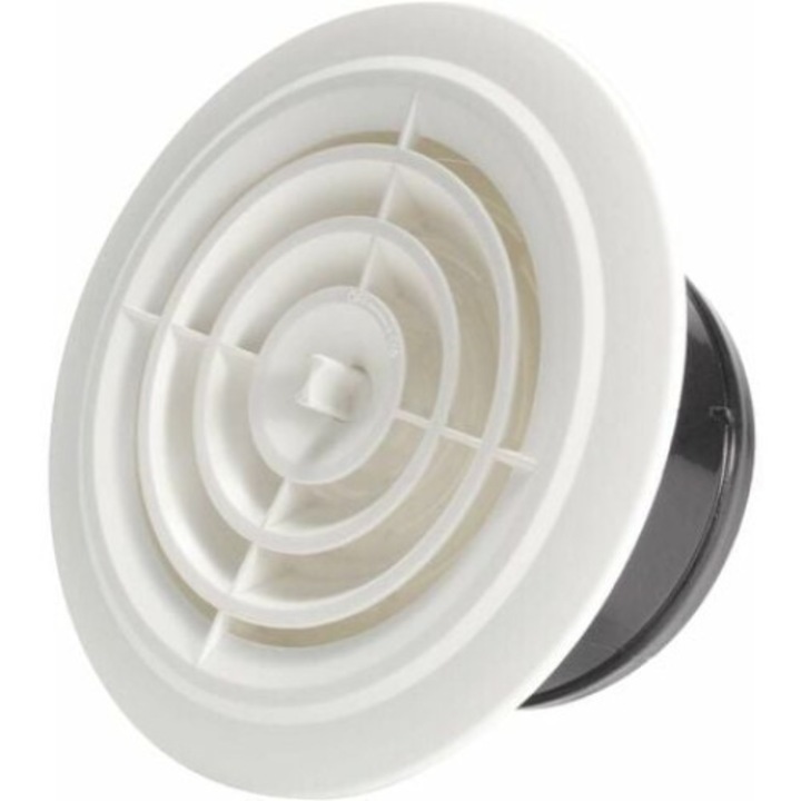 Állítható ventilátor, QttvbTna, ABS, 100 mm, fehér/fekete