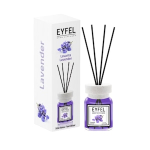 Odorizant de camera cu betisoare, Eyfel, Aroma Lavanda, 120 ml