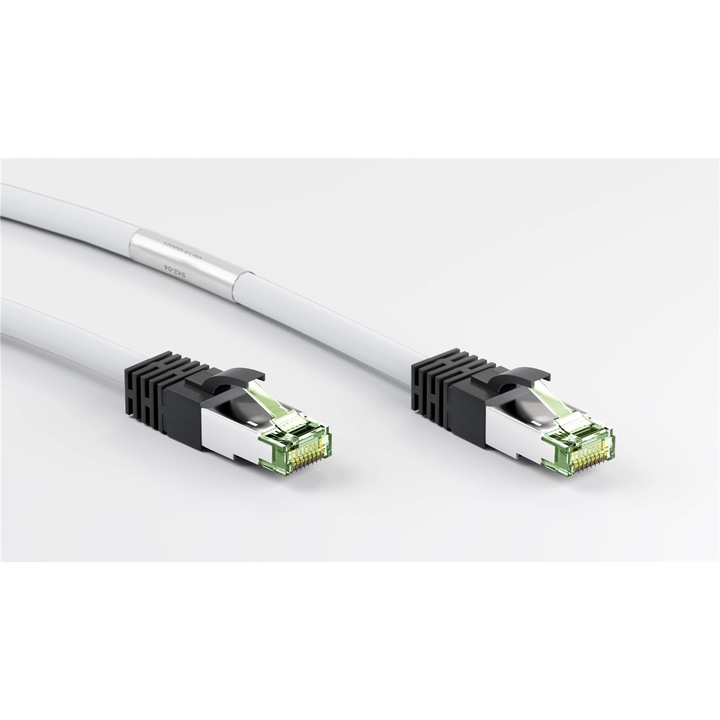 Patchcord кабел Cat8.1 SFTP 3m бял PiMF 2000MHz RJ45 мед Goobay