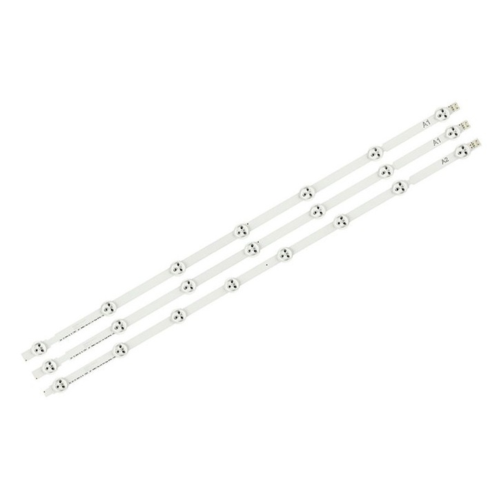 Barete LED, Compatibile BLAUPUNKT pentru TV cu diagonala de 32 inch, 7+7+8 Leduri, 3 buc/set, Zutech