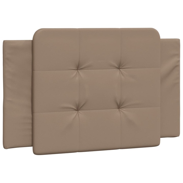 Perna pentru tablie pat vidaXL, cappuccino, 80 cm, piele artificiala, 0.6 Kg