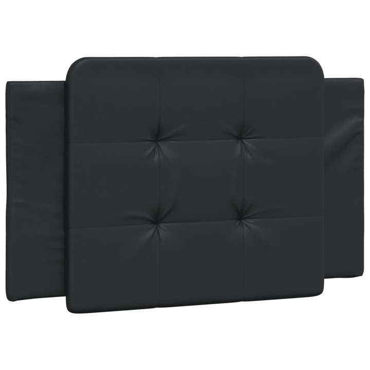 Perna pentru tablie pat vidaXL, negru, 80 cm, piele artificiala, 0.6 Kg