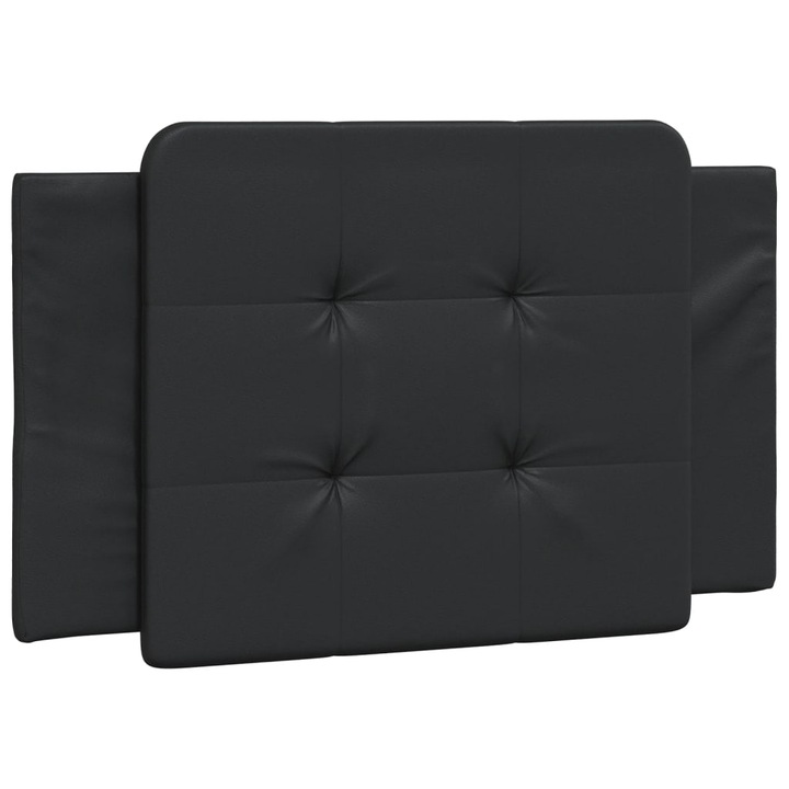 Perna pentru tablie pat vidaXL, negru, 90 cm, piele artificiala, 0.75 Kg