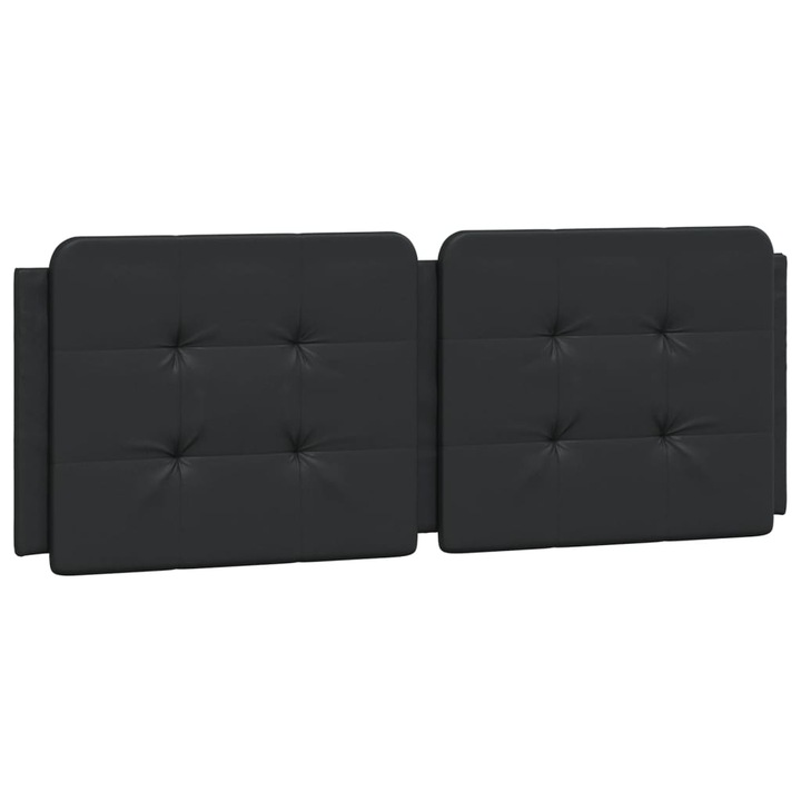 Perna pentru tablie pat vidaXL, negru, 120 cm, piele artificiala, 1.4 Kg