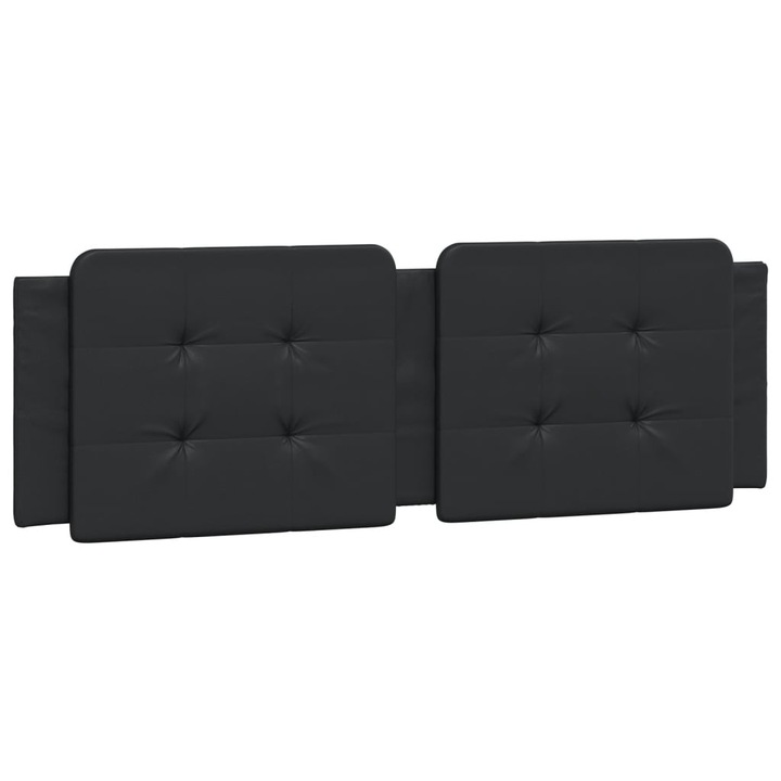 Perna pentru tablie pat vidaXL, negru, 160 cm, piele artificiala, 1.5 Kg