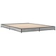 Cadru de pat vidaXL, gri sonoma, 150x200 cm, lemn prelucrat si metal 23.7 kg 845144
