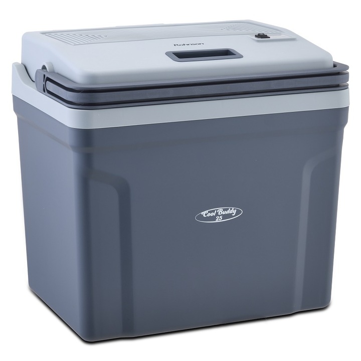 Електрическа хладилна чанта Rohnson R-4025T, 25 л, Охлаждане на храни и напитни, 12V, Сив