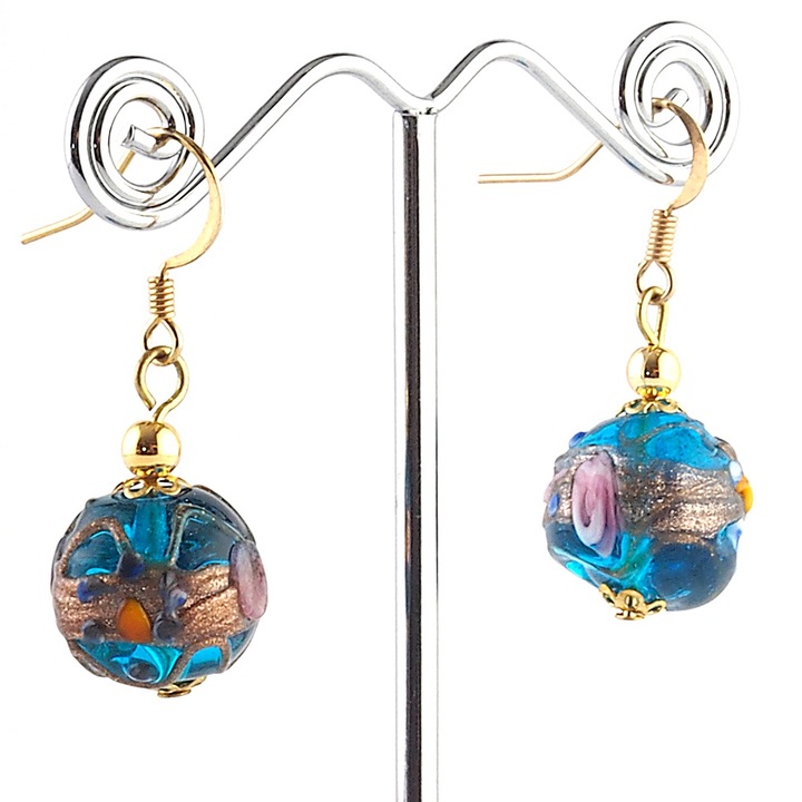 Cercei FLOREALE bleu ciel