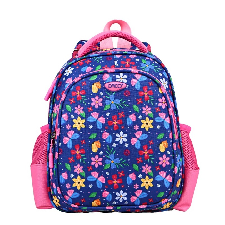 Раница за детска градина GH295 daco 30 x 24 x 11 см, Флорален мотив, Многоцветна