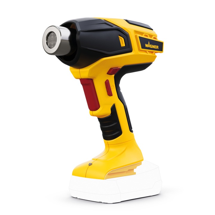 Suflanta aer cald pe acumulator Wagner Furno 550 18V, 5 trepte temperatura, 300°C - 610°C temperatura maxima, 110 l/min debit aer, fara acumulator/incarcator