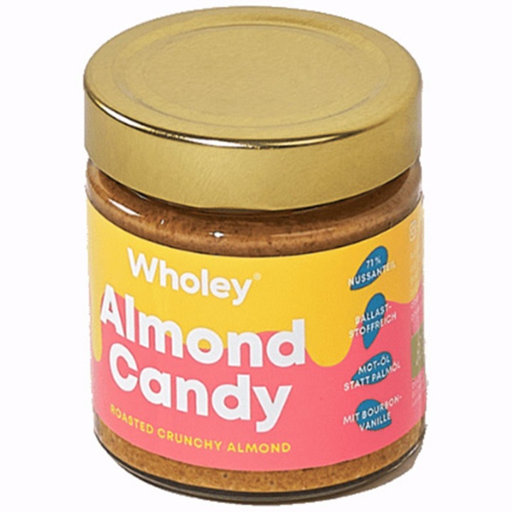 Crema Tartinabila Bio Vegana cu Migdale Almond Candy Wholey, 200 g