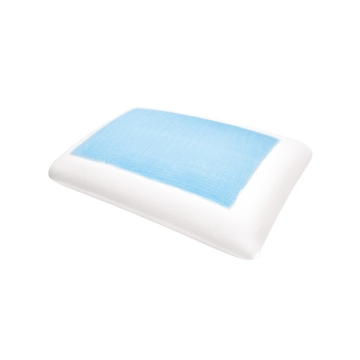 Perna Anatomica, Memory Foam cu Gel Racoritor, 60x40x15cm