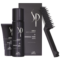 Set ingrijire par Wella Professionals SP Men: Nuantator SP Men Gradual Tone Brown, 60 ml + Sampon SP Men Sensitive, 30 ml + Perie