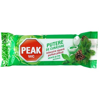 Rezerva Peak Wc Putere de curatare, Menta si Pin, 40g Rezerva Peak Wc Putere de curatare, Menta si Pin, 40g