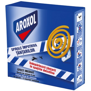 Spirale impotriva tantarilor Aroxol, 10 buc Spirale impotriva tantarilor Aroxol, 10 buc