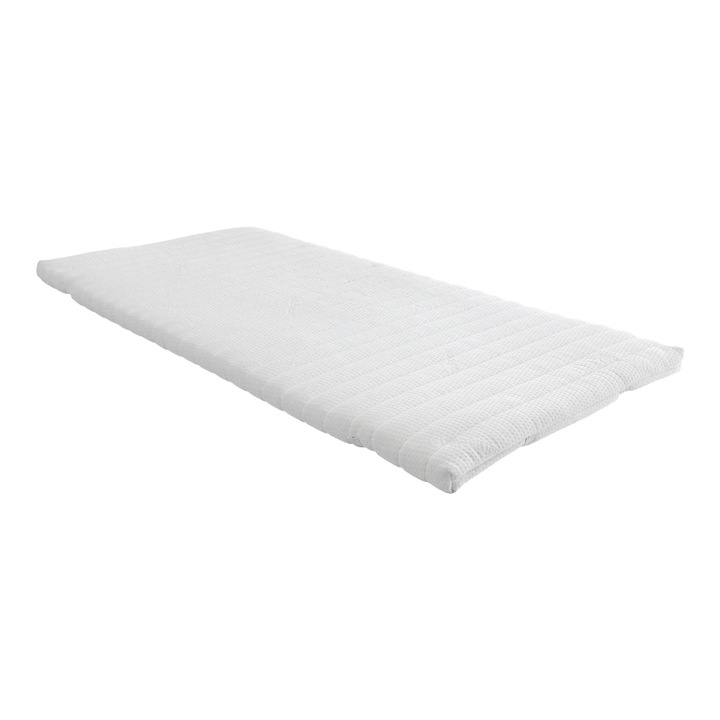 Topper Sleepn'Life Aloe Vera, Latex, cu fermoar, 90x200x6cm