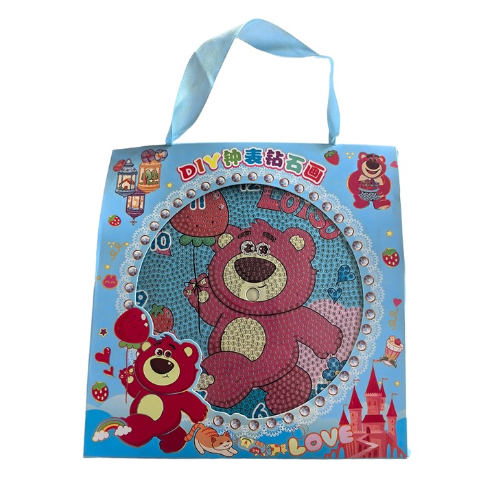 Set de Pictura cu Diamante LNGODEHO, pentru Copii, Acrilic, Multicolor, 15x15cm, cu Rama Plastic