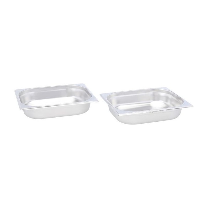 Ustensile gratar, Amazon Basics, set 2 bucati, inox, 31,75x26,67cm