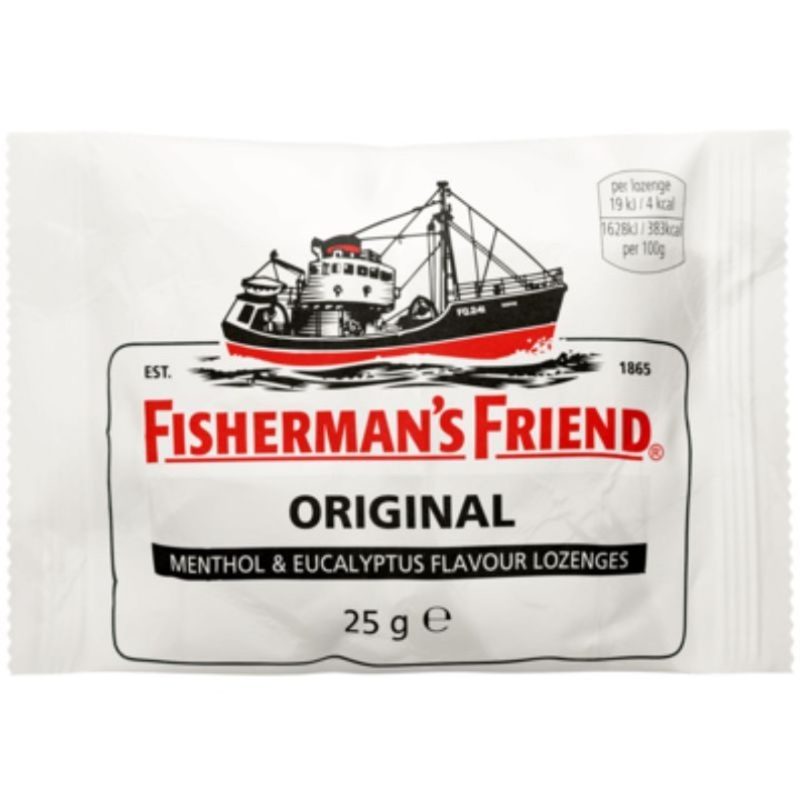 Pastile de tuse, Fisherman's Friend, Cu menta si eucalipt, 25gr