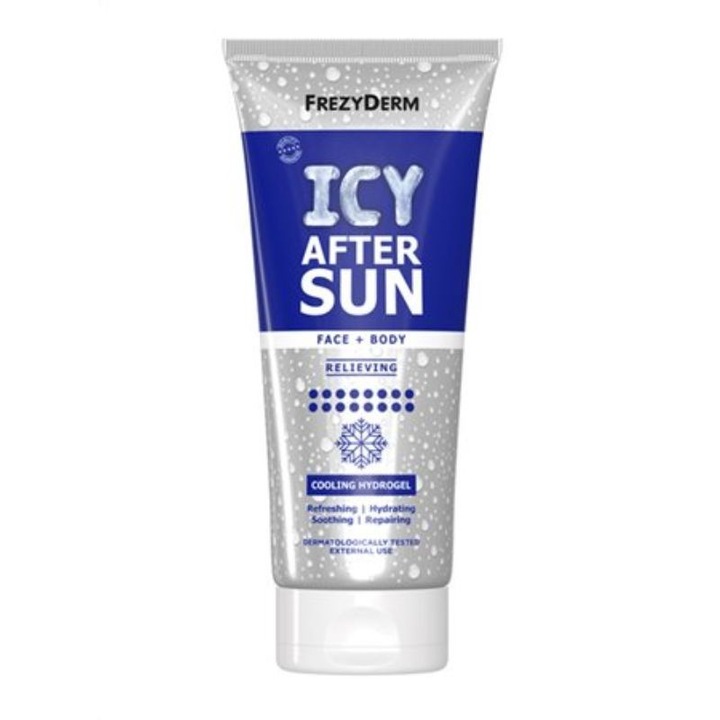 Crema dupa expunerea la soare Icy After Sun, Frezyderm, pentru fata si corp, 200 ml, multicolor
