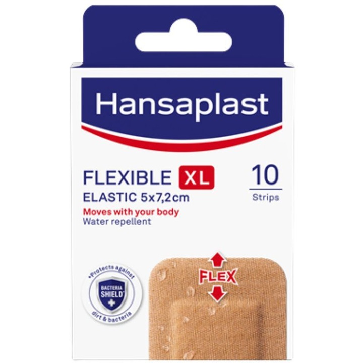 Set 10 plasturi Hansaplast, 7.2x5 cm