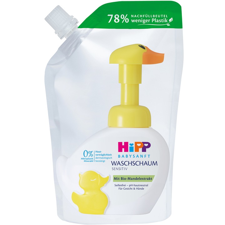 Пяна за измиване на ръце и лице Hipp, Резерва, 250 мл