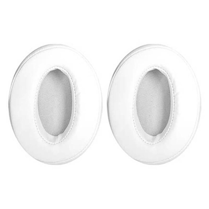 Комплект от 2 MTP гъби за слушалки Sennheiser HD 4.50BT / HD 4.50BTNC / HD 4.40BT, протеинова кожа, бели