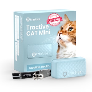 Dispozitiv monitorizare, Tractive GPS CAT Mini pentru pisica & monitorizarea activitatii – verde menta