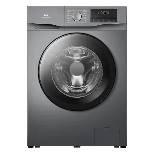 Masina de spalat rufe TCL FF1014SA1, 10 kg, 1400 RPM, Clasa A, Motor Inverter, Steam Wash, Drum Clean, Honeycomb Drum, Argintiu