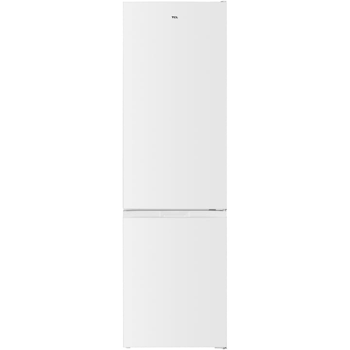 Хладилник с фризер TCL RF260BWE0, 260 л, Чекмедже Crisper, Регулируеми рафтове, Реверсивна врата, LED осветление, Клас E, H 182 см, Бял
