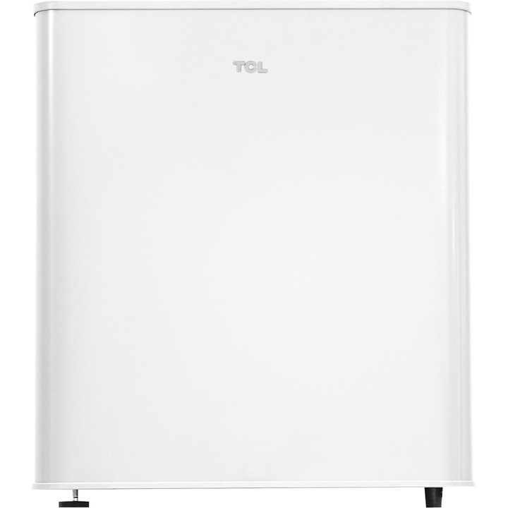 Минибар хладилник TCL RF045DWE0, 45 л, Механично управление, Прибираща се дръжка, Регулируеми крака, Клас E, H 50 см, Бял
