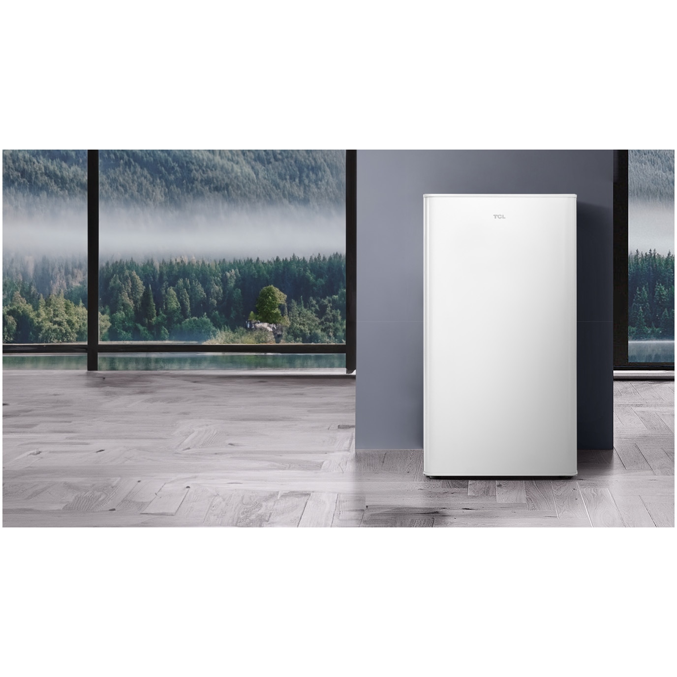 Frigider cu o usa TCL RF092DWE0, 92 l, Control mecanic, Maner retras, Picioruse reglabile, Clasa E, H 83 cm, Alb