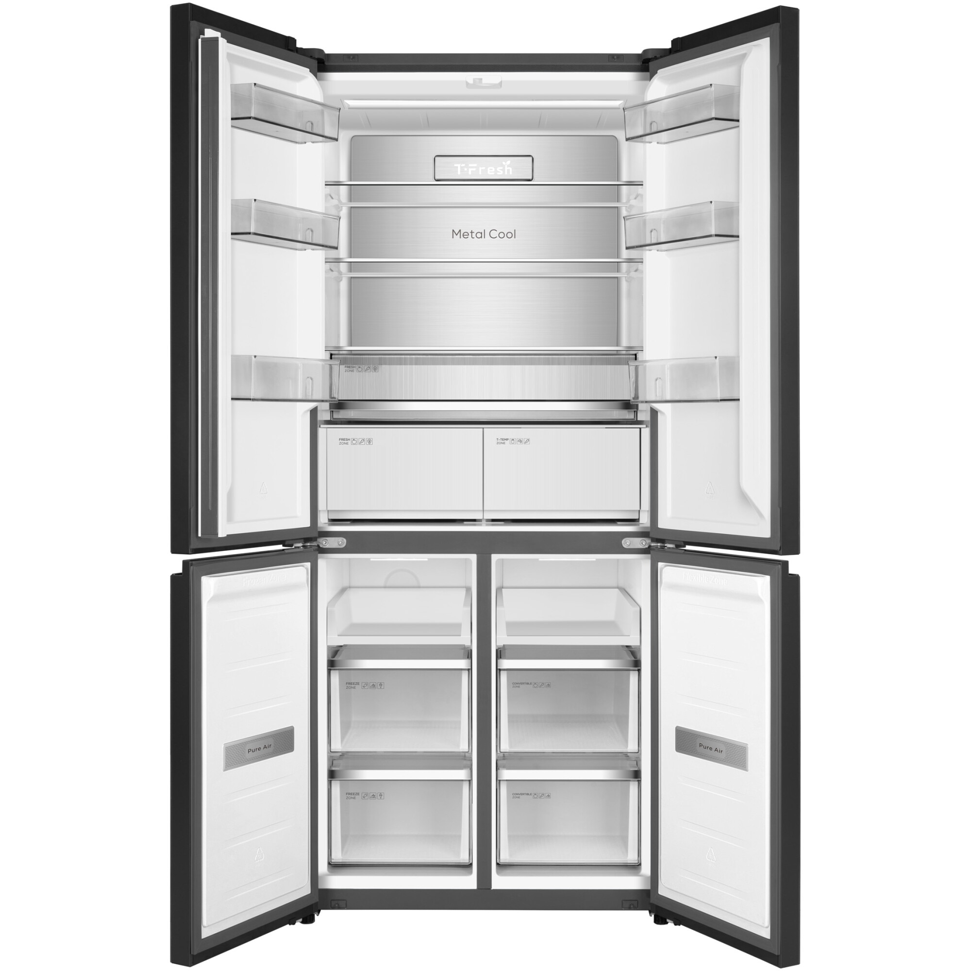 TKO831ページ✩.*˚ Side by Side TCL RC521CXE0, 521 l, FREE BUILT-IN, Total No Frost