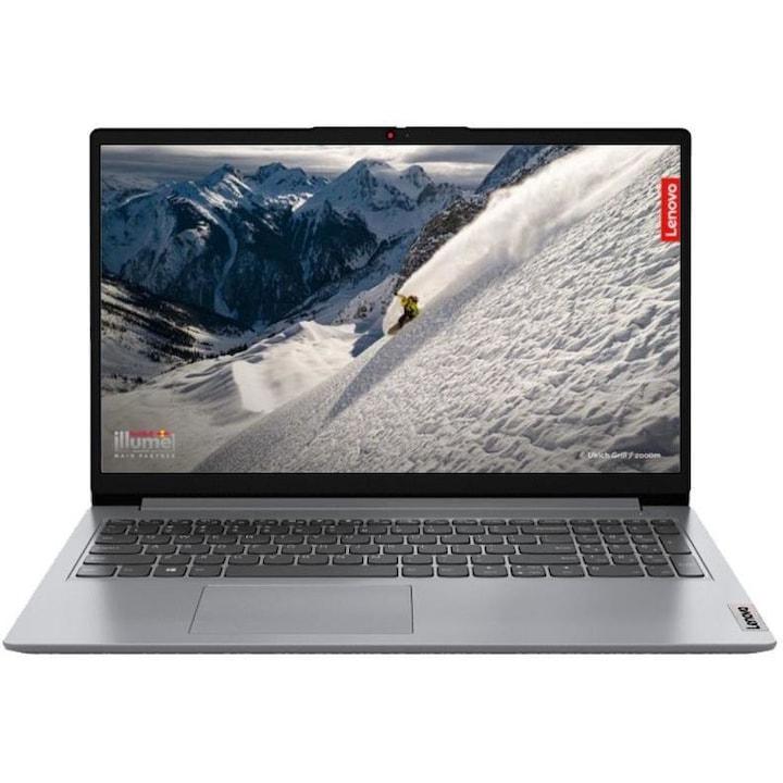 Lenovo IdeaPad, AMD Ryzen 7 5700U, 16 GB DDR4 Memória, AMD Radeon Graphics, 15.6 FullHD, 512 GB SSD, Szürke, Magyar billentyűzet, Böngésző, Vírusirtó, Windows 11 Pro