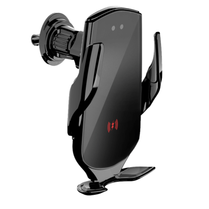 Автоматична стойка за кола Planet Tech MXCH-08 с бързо-безжично зареждане 15W, Черна