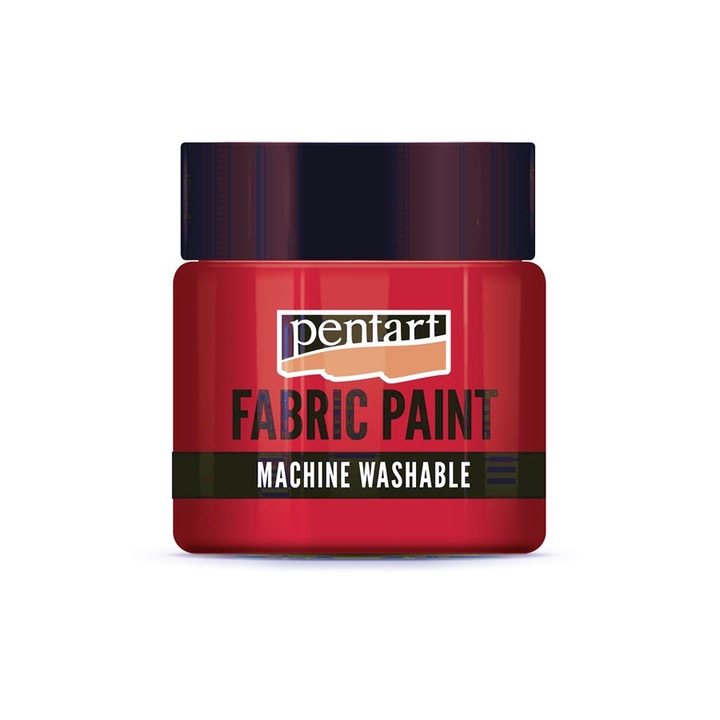 Vopsea pentru textile Pentart 50 ml - reteta NOUA - rosu